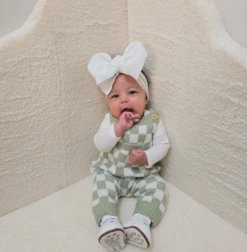 Gingham Knitted Jumpsuit | Sage - Affordable Baby -MY LITTLE SHOP Screenshot 2024 11 01 082521