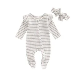 Striped Zipper Ruffle Romper | Various Colours - Affordable Baby -MY LITTLE SHOP Sdf6d0db052b64402ad1819aaff695e4aK
