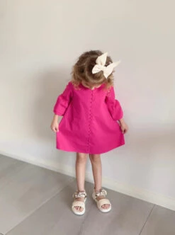 Small Land - Sienna Raspberry Rose Dress - Small Land 5 Small Land - Sienna Raspberry Rose Dress - Small Land -MY LITTLE SHOP SiennaDress5