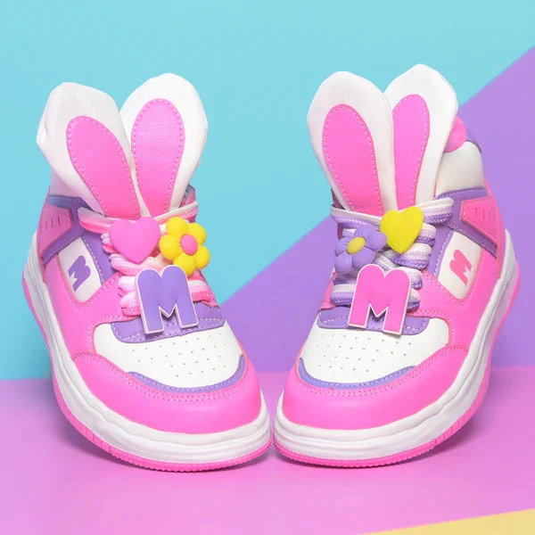 Madmia - Hop Hop Hi Tops | Pink - Madmia Madmia - Hop Hop Hi Tops | Pink - Madmia -MY LITTLE SHOP Sneaks with ears 1