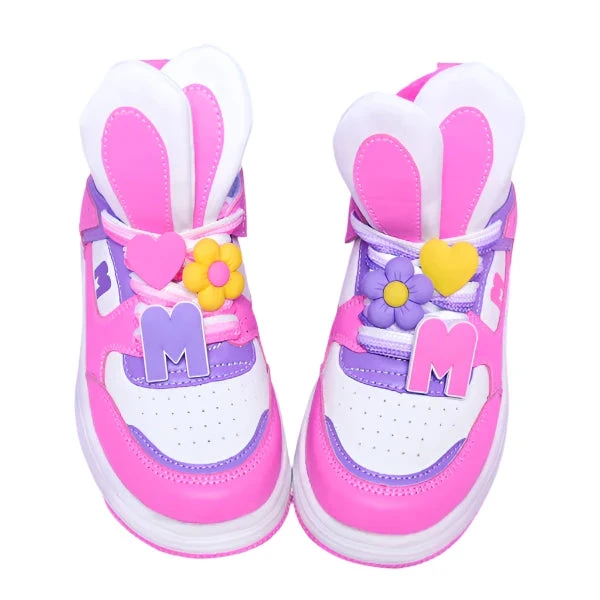 Madmia - Hop Hop Hi Tops | Pink - Madmia Madmia - Hop Hop Hi Tops | Pink - Madmia -MY LITTLE SHOP Sneaks with ears