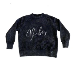 MLW By Design - Vibes Stonewash Jumper | Black Or Sand - MLW By Design