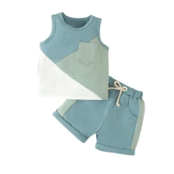 Isaiah Tank Set | Blue - Affordable Baby