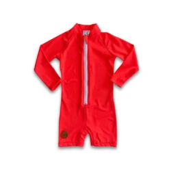 Kicky Swim - One Piece Rashguard Suit | Flaming Orange - Kicky Swim