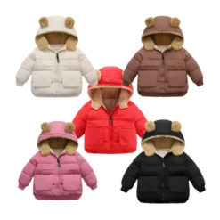 Teddy Bear Puffer Jacket | Various Colours - Affordable Baby
