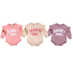 Daddy's Girl Frilly Romper | 3 Colours - Affordable Baby