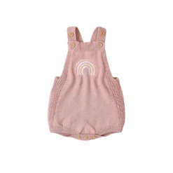 Rainbow Knit Romper | Pink - Affordable Baby
