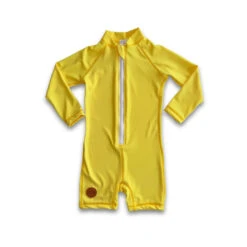 Kicky Swim - One Piece Rashguard Suit | Sunshine Yellow - Kicky Swim