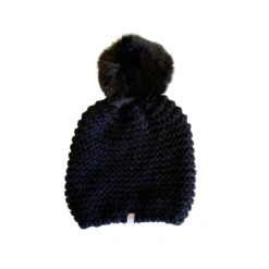Rupert & Mila - Black Pompom Beanie *CLEARANCE* - Rupert & Mila