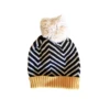 Rupert & Mila - Black Zig Zag Knit Beanie *CLEARANCE* - Rupert & Mila