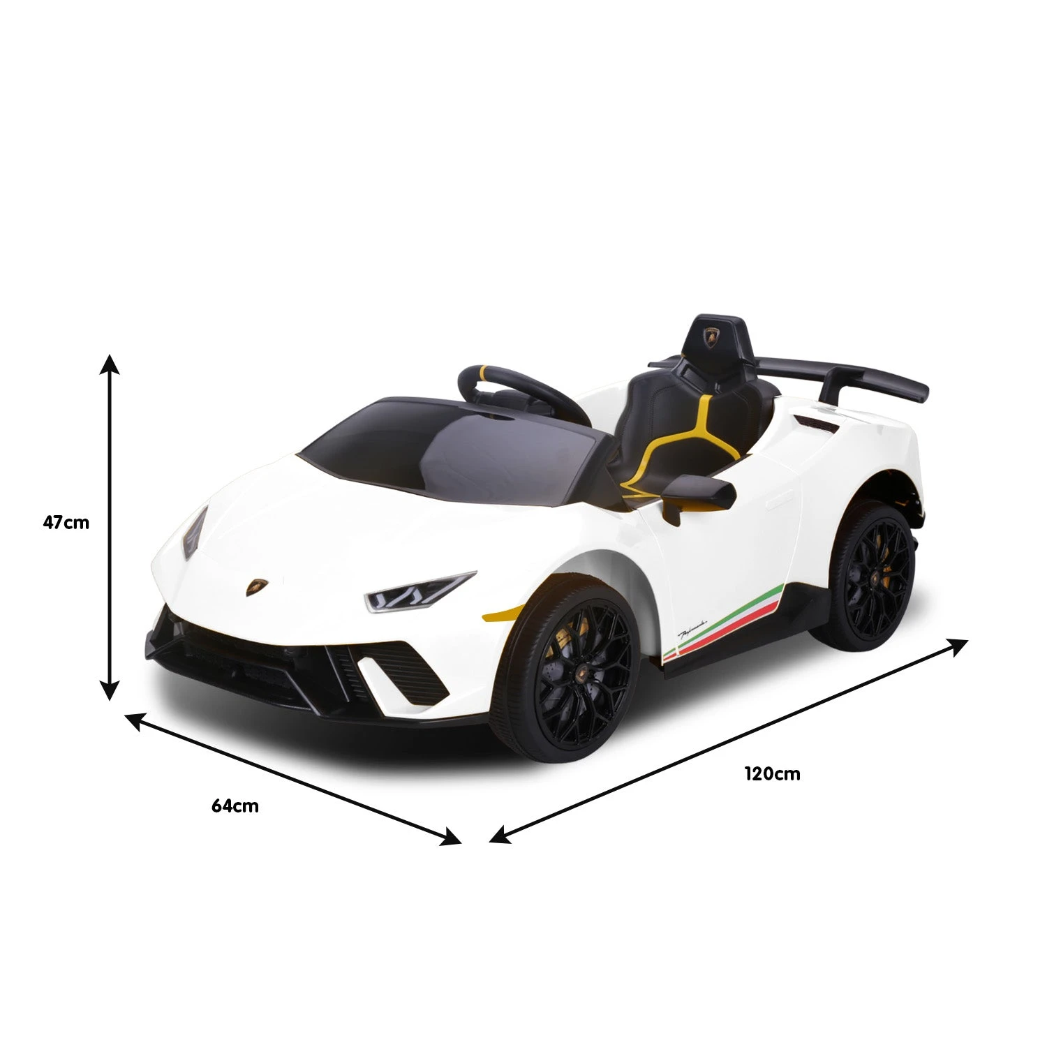 Lamborghini Performante Kids Electric Ride On Car - White - Toy Warehouse Lamborghini Performante Kids Electric Ride On Car - White - Toy Warehouse -MY LITTLE SHOP V240 CAR LAM WH 70539 05