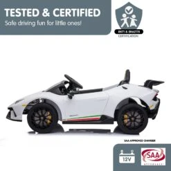 Lamborghini Performante Kids Electric Ride On Car - White - Toy Warehouse 8 Lamborghini Performante Kids Electric Ride On Car - White - Toy Warehouse -MY LITTLE SHOP V240 CAR LAM WH 70539 06