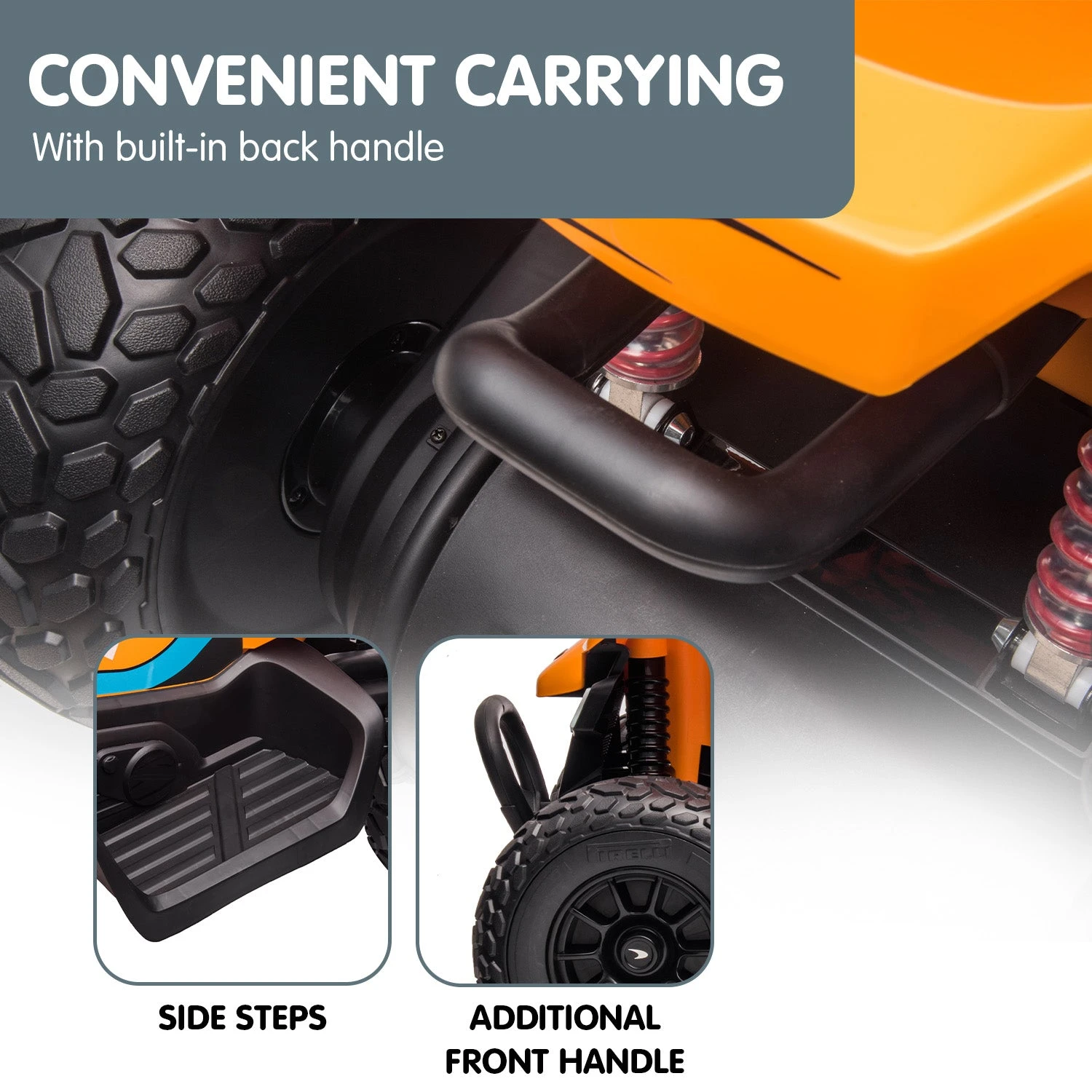 MCL35 McLaren Electric Ride On Quad - Orange - Toy Warehouse MCL35 McLaren Electric Ride On Quad - Orange - Toy Warehouse -MY LITTLE SHOP V240 CAR MCL 35L OR 70528 10