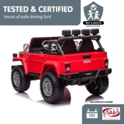 Licensed Toyota FJ-40 Electric Kids Ride On Car- Red - Toy Warehouse 10 Licensed Toyota FJ-40 Electric Kids Ride On Car- Red - Toy Warehouse -MY LITTLE SHOP V240 CAR TYT FJ40 RD 70538 09