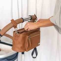 VANCHI - Pram Caddy | Pebbled Tan - VANCHI