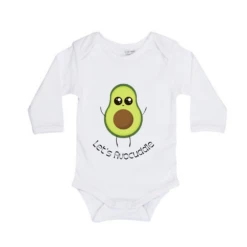 MLW By Design - Let's Avocuddle Bodysuit | White - MLW By Design -MY LITTLE SHOP WhiteLSBS