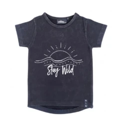 MLW By Design - Stay Wild Stonewash Tee | Black Or Sand - MLW By Design -MY LITTLE SHOP Willow 18