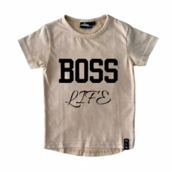 MLW By Design - Boss Life Stonewash Tee | Black Or Sand - MLW By Design -MY LITTLE SHOP Willow 20