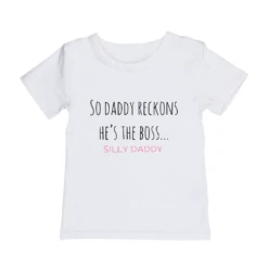 MLW By Design - Silly Daddy Tee | Pink Or Blue Print - MLW By Design