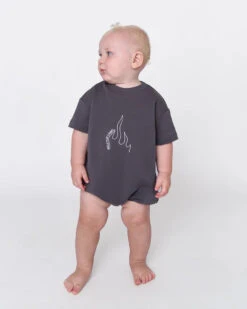 Wilx - Flame Short Sleeve Romper - Wilx