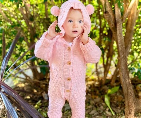 Bear Knit Onesie | Pink - Affordable Baby Bear Knit Onesie | Pink - Affordable Baby -MY LITTLE SHOP bearknitpink