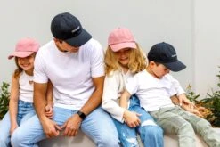 Cubs & Co - Dusty Rose Good Vibes Cap - Cubs & Co -MY LITTLE SHOP cubs and co black pink good vibes matching hats.1