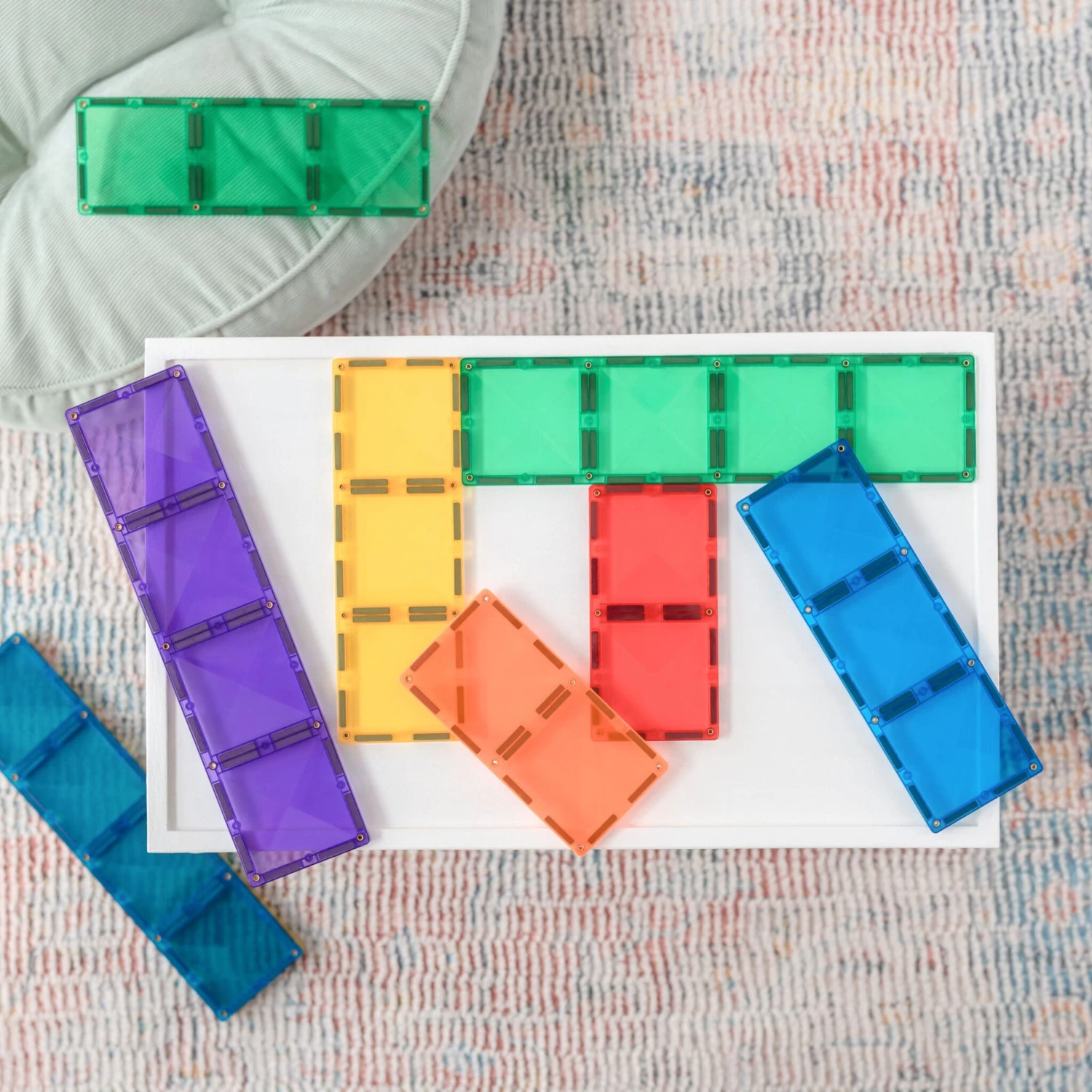Connetix Tiles - 18 Piece Rainbow Rectangle Pack - Connetix Tiles Connetix Tiles - 18 Piece Rainbow Rectangle Pack - Connetix Tiles -MY LITTLE SHOP dsc 52521 scaled 1