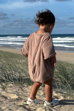 All Fenix - Mini Terry Romper | Latte - All Fenix -MY LITTLE SHOP eloisemaloney93 MiniTerryRomper Latte 1 copy