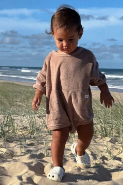 All Fenix - Mini Terry Romper | Latte - All Fenix -MY LITTLE SHOP eloisemaloney93 MiniTerryRomper Latte 4 copy