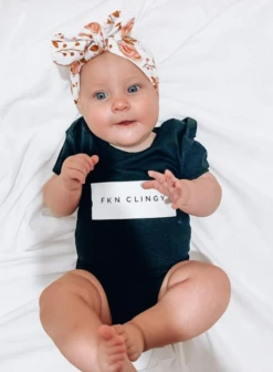 MLW By Design - FKN CLINGY™ Bodysuit | White Print | Various Colours - MLW By Design -MY LITTLE SHOP fkn