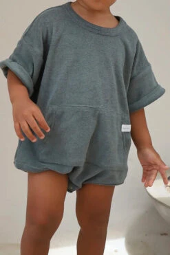 All Fenix - Mini Terry Romper | Moss - All Fenix -MY LITTLE SHOP georgiachoga MiniTerryRomper Moss 8 copy