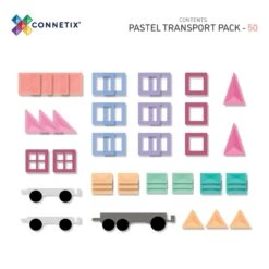 Connetix Tiles - 50 Piece Pastel Transport Pack - Connetix Tiles -MY LITTLE SHOP image 12