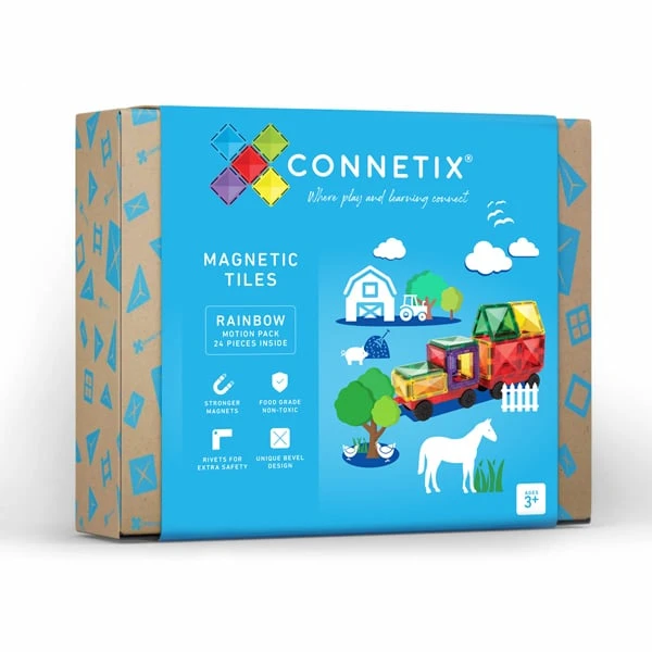Connetix Tiles - 24 Piece Rainbow Motion Pack - Connetix Tiles Connetix Tiles - 24 Piece Rainbow Motion Pack - Connetix Tiles -MY LITTLE SHOP image 175