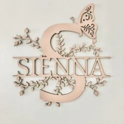 Timber Tinkers - Floral Letter Name - Timber Tinkers