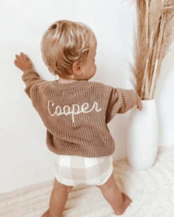 Little Zemi - Personalised Knit Jumper | Caramel - Little Zemi