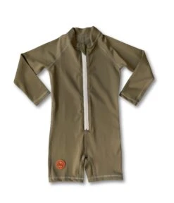 Kicky Swim - One Piece Rashguard Suit | Khaki Olive - Kicky Swim