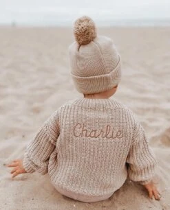 Little Zemi - Personalised Knit Jumper | Sand - Little Zemi