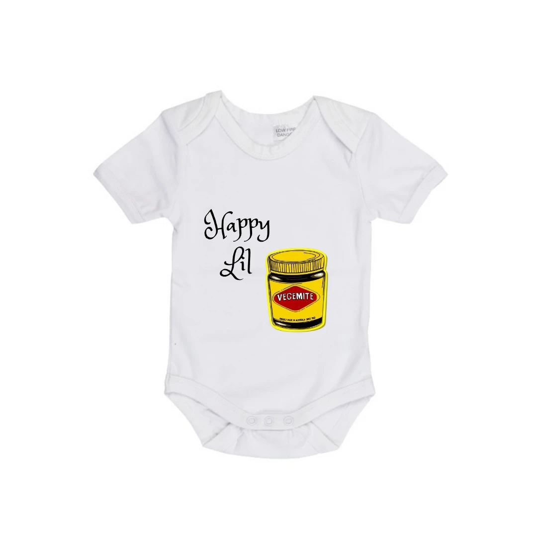 MLW By Design - Happy Lil Vegemite Bodysuit | White - MLW By Design MLW By Design - Happy Lil Vegemite Bodysuit | White - MLW By Design -MY LITTLE SHOP image 330f1468 632e 4590 90c9 6845ed45ba5a