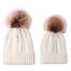 Ski Bunny Matching Beanies | White - Affordable Baby
