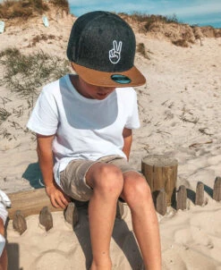 Mini Maxwell - Denim Black Peace Out Snapback - Mini Maxwell -MY LITTLE SHOP image 900x 83b3e762 0df9 4180 97bf 62ceb0bead07