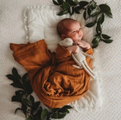 Snuggle Hunny Kids - Organic Muslin Wrap | Bronze - Snuggle Hunny Kids