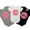 MLW By Design - Personalised Circle Name Short Sleeve Bodysuit | Various Colours - MLW By Design -MY LITTLE SHOP image b7ff4d3c 7b5f 4e67 a285 93500c8ea710
