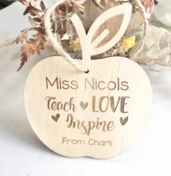 Timber Tinkers - Teacher Ornament – Teach Love Inspire - Timber Tinkers