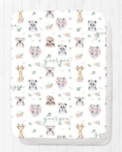 Timber Tinkers - Kids Blanket | Floral Animal - Timber Tinkers