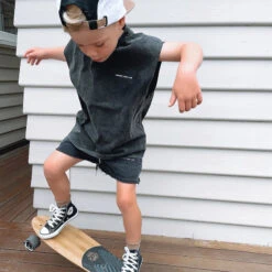 August & Tom - Staple Logo Singlet | Washed Black - August & Tom -MY LITTLE SHOP lph0dwlg