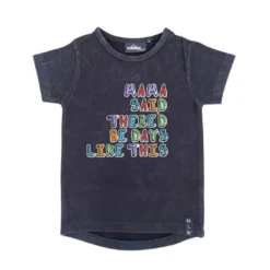 MLW By Design - Mama Said Stonewash Tee | Black - MLW By Design