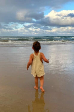 All Fenix - Mini Denim Overalls | Sand - All Fenix -MY LITTLE SHOP mini denim overalls sand 118296