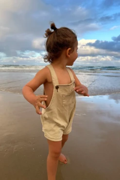 All Fenix - Mini Denim Overalls | Sand - All Fenix -MY LITTLE SHOP mini denim overalls sand 346713
