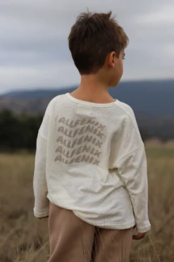 All Fenix - Mini Long Sleeve Logo Tee | Brown - All Fenix