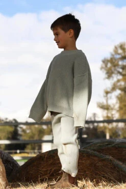 All Fenix - Mini Rib Knit Pants | Sage - All Fenix -MY LITTLE SHOP mini rib knit pants 668589